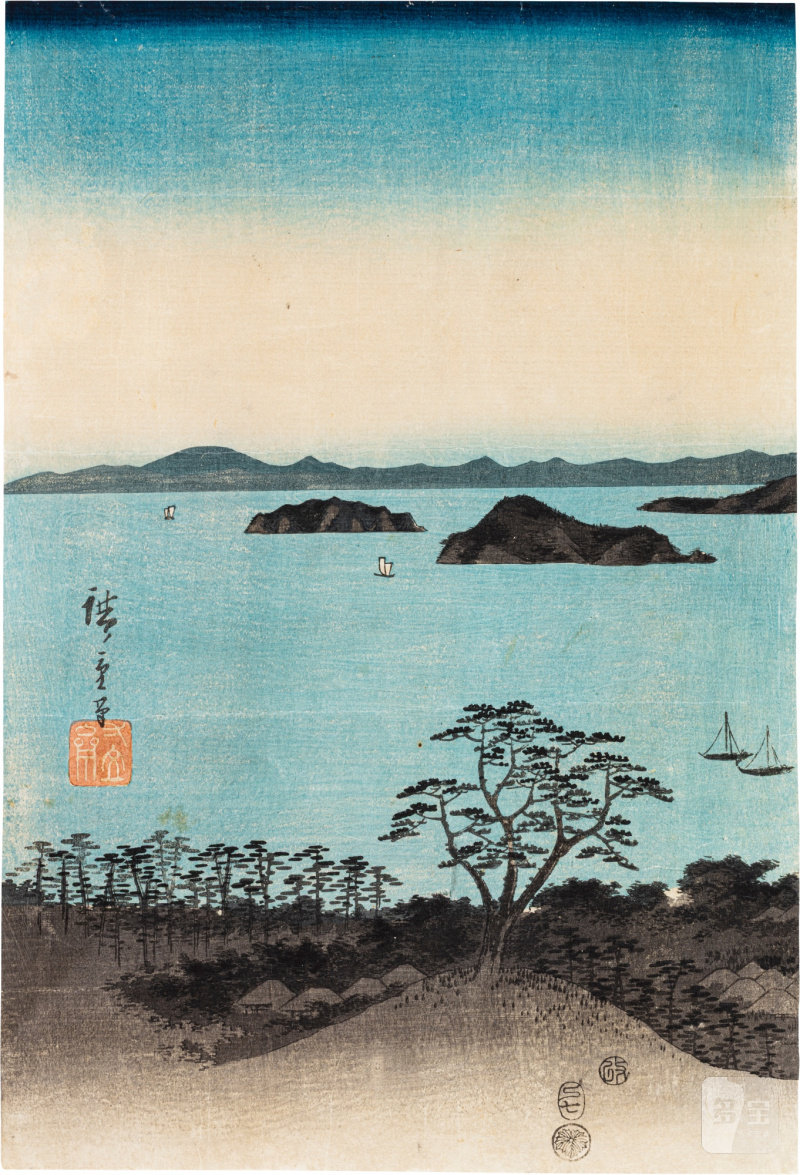 Utagawa Hiroshige (1797-1858) | Eight Views of Kanazawa at Night (Buyo Kanazawa hassho yakei) | Edo period, 19th century - 图2